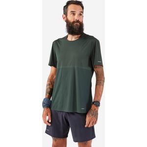 Ademend hardloopshirt voor heren run 900 lange afstanden donkergroen
