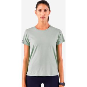 Ademend hardloopshirt voor dames run 500 dry groen