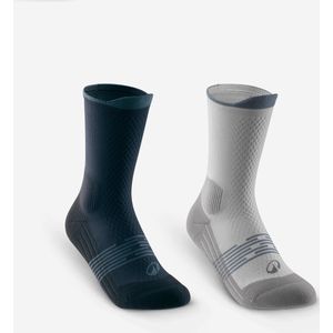 Hoge wandelsokken hike 500 high voor kinderen blauw