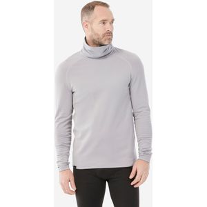 Herenthermoshirt voor skiën bl 520 met col lichtgrijs