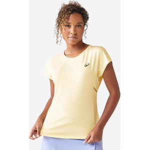 Tennisshirt dry met ronde hals geel