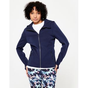 Capuchonvest voor dames blauw