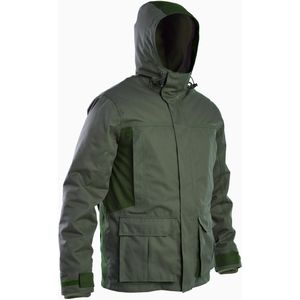 Warme waterdichte geluidloze jas 500 groen