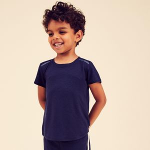 Licht en ademend t-shirt voor kinderen 500 marineblauw