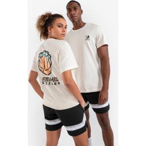 Basketbal-t-shirt voor heren/dames ts 900 nba grizzlies wit