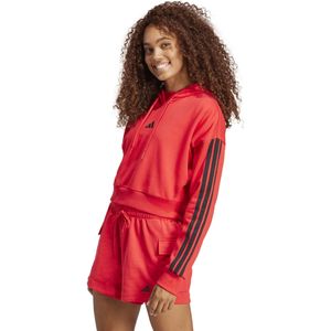Sweatstof - Sportief Sweatshirt - Zwart - Capuchon met Trekkoord