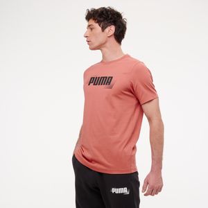 T-shirt katoen voor heren rood