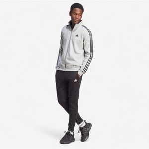 adidas Sportswear Basic 3-Stripes Fleece Trainingspak - Heren - Grijs- S