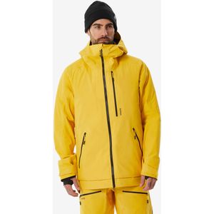 Warme en ademende ski-jas voor heren fr 500 geel