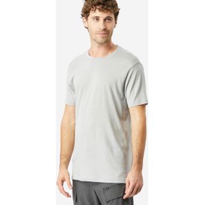 Merino t-shirt voor backpacken heren travel 500 grijs