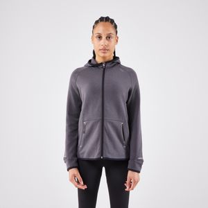 Warm hardloopjack voor dames run 500 warm antracietgrijs