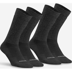 Warme Wandelsokken sh500 Mid - Zwart - Sportsokken
