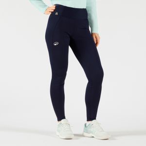Tennislegging voor dames dry hip ball blauw met print