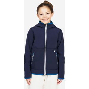 Warme en omkeerbare fleece jas voor zeilen kinderen 500 marineblauw blauw