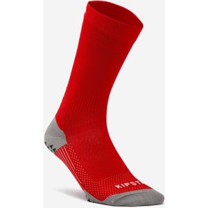 Korte antislip voetbalsokken viralto mid rood