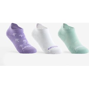 Tennissokken rs 160 kinderen laag 3 paar groen/paars