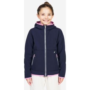Fleecejack 500 kinderen zeilen omkeerbaar marineblauw/roze
