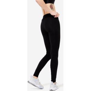 Fitness legging dames fit+ 500 slim fit zwart