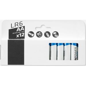 Set 12 alkaline batterijen lr06 - aa
