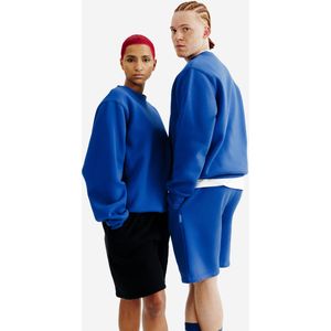 Uniseks sweater met ronde hals elementals blauw