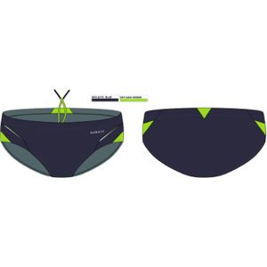 Zwemslip voor heren 900 yoke blauw/groen