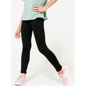Warme en ademende sportlegging voor meisjes zwart