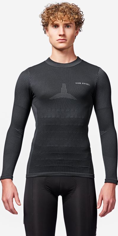 Fiets - Racer 2 - Thermoshirt - Grijs - Lange Mouwen