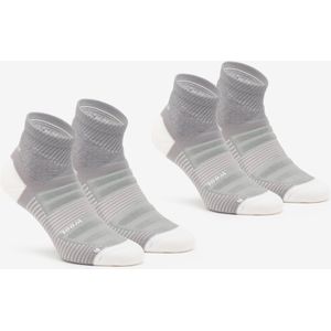 Wandelsokken hike 900 mid grijs 2 paar