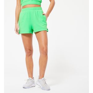 Badstof short voor dames groen