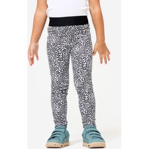 Katoenen legging voor kleutergym zwart wit print