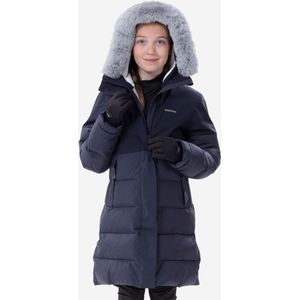 Warme gewatteerde wandeljas nh500 voor kinderen marineblauw