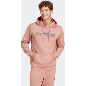 Katoenen hoodie voor heren lichtroze