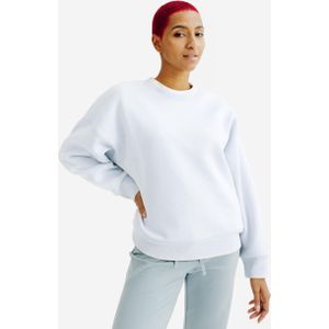 Damessweater met ronde hals elementals wit