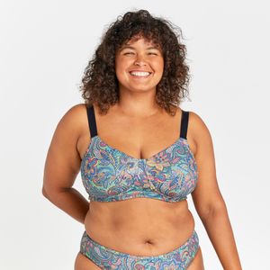 Bikinitop voor dames grote maten astrid paisley kaki