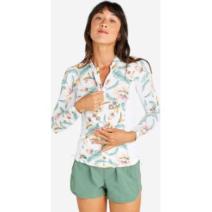 Uv-werende Rashguard - Wit - Dames - Lange Mouwen