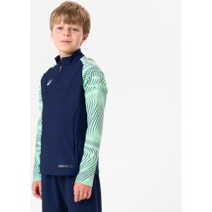 Training top kind club wavy marineblauw/groen