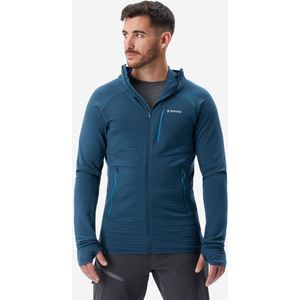 Technische merino trui met capuchon voor heren alpinism blauw