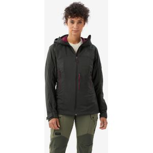 Winddichte warme softshelljas voor backpacken dames mt900