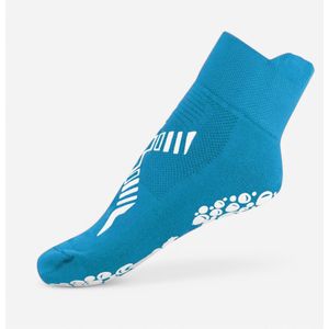 Antislip zwembadsokken voor kinderen r-evenge blauw wit