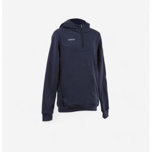 Hockey trui met capuchon kind fh500 marineblauw