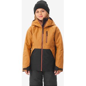 Snowboardjas snb 500 kinderen 6-10 jaar ziprotec camel