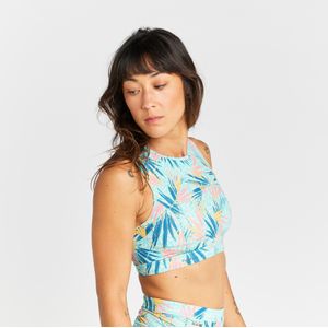 Bikinitop voor dames surfen carla leoplant turquoise