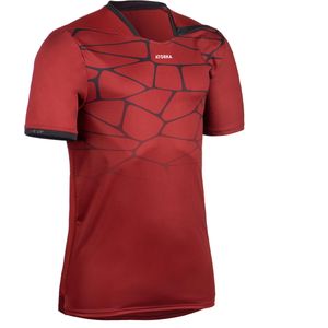 Handbalshirt met korte mouwen voor heren h500 rood/zwart