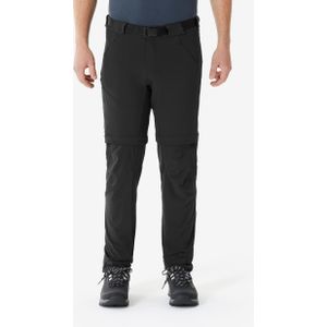 Afritsbare wandelbroek voor heren mh500 zwart