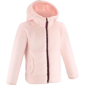 Warme fleece jas voor wandelen mh500 roze kinderen 2-6 jaar