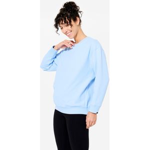 Sweatshirt voor zwangerschapsyoga lichtblauw