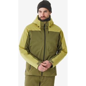 Ski- en snowboardjas jkt 500 heren waterdicht kaki