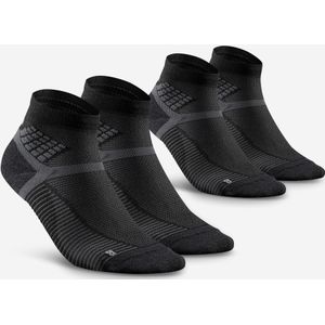 Wandelsokken Hike 500 Mid - Zwart - 2 Paar