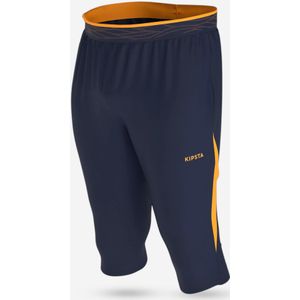 Driekwart trainingsbroek voetbal clr donkerblauw/oranje
