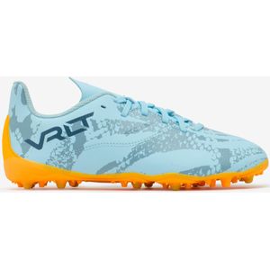 Voetbalschoenen kind viralto i mg/ag lichtblauw